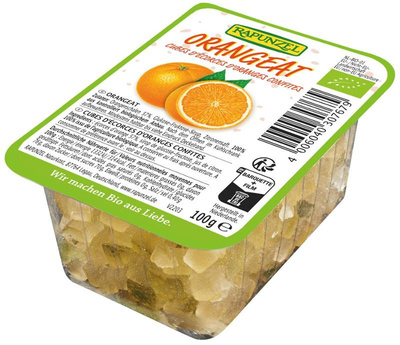Produktfoto zu Orangeat gewürfelt 100g Rapunzel