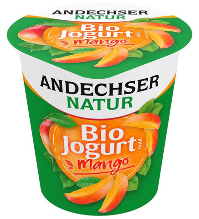 Produktfoto zu VPE Joghurt mild Mango 3,7% 10x150g Andechser