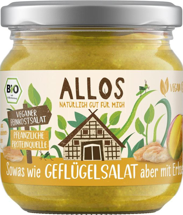 Produktfoto zu Veganer Feinkostsalat Geflügel 165g Allos