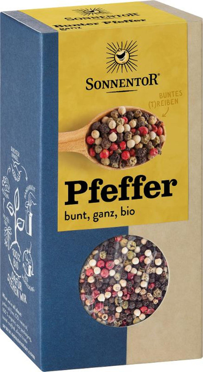 Produktfoto zu Pfeffer bunt ganz 50g Sonnentor