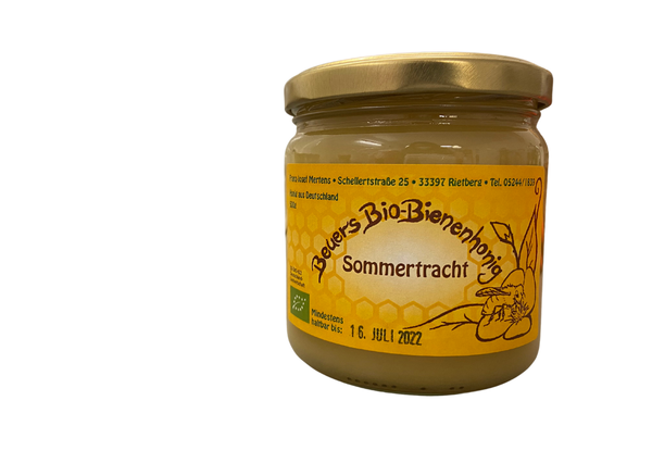 Produktfoto zu Honig Sommertracht 500g Beuer's Bio-Bienenhonig