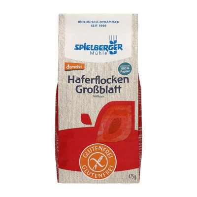 Produktfoto zu Haferflocken Großblatt glutenfrei 475g Spielberger