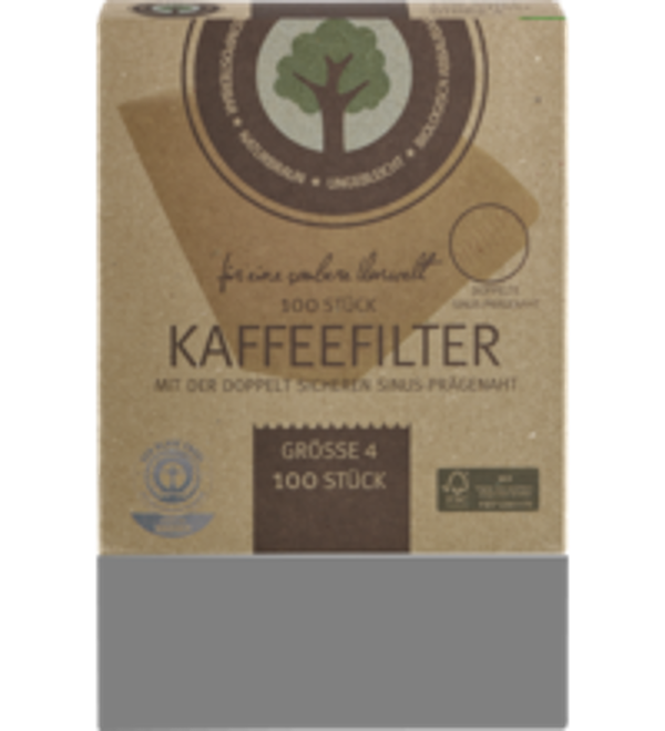 Produktfoto zu Kaffeefilter FSC zertifiziert Gr.4 100 Stück Safino