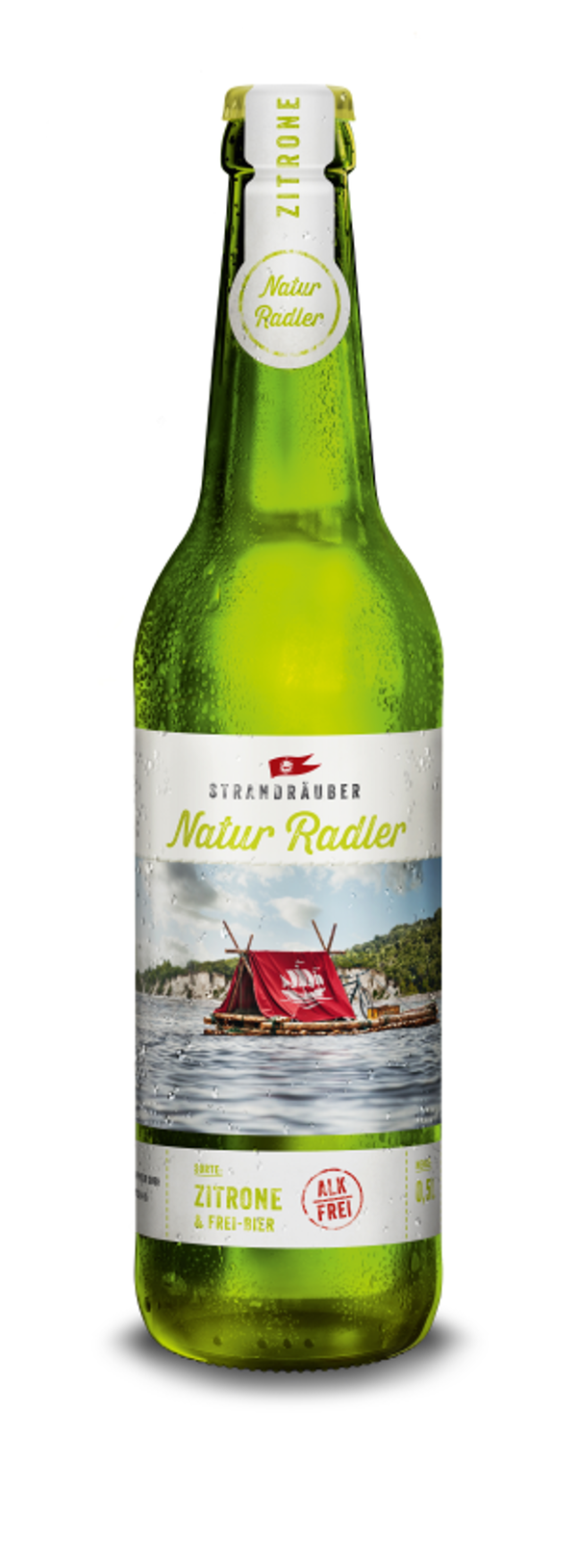 Produktfoto zu VPE Naturradler Strandräuber Zitrone alkoholfrei 20x0,5 l Störtebeker