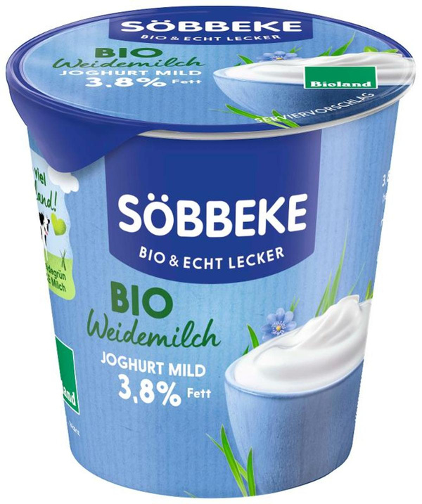 Produktfoto zu VPE Joghurt mild natur 3,8% 10x150g Söbbeke