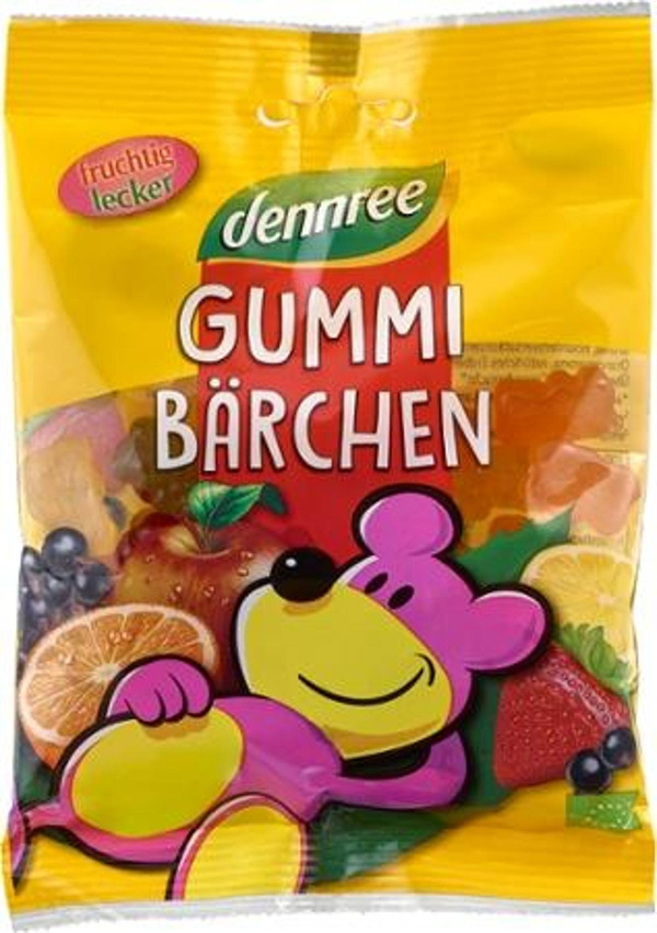 Produktfoto zu Gummi-Bärchen mit Gelatine 100g dennree