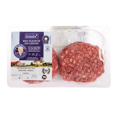 Produktfoto zu Burger Patties vom Rind 220g bioladen