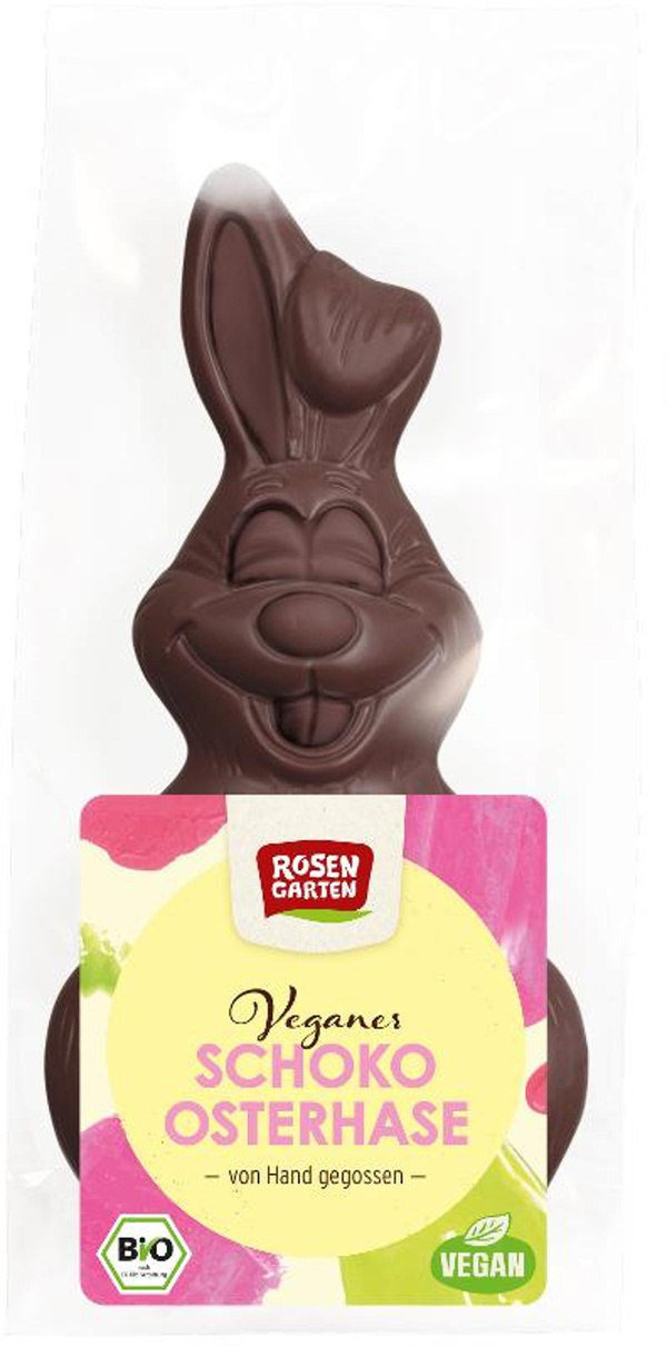 Produktfoto zu Schoko Osterhase vegan 80g Rosengarten