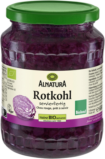 Produktfoto zu Rotkohl 680g Alnatura