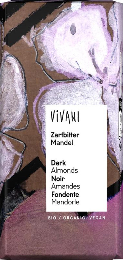 Produktfoto zu VPE Zartbitter Mandel 10x100g Vivani