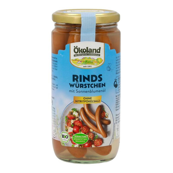 Produktfoto zu VPE Rinder-Wiener 6x380g Ökoland