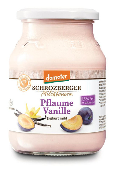 Produktfoto zu Joghurt Plaume Vanille 3,5% Schrozberger Milchbauern