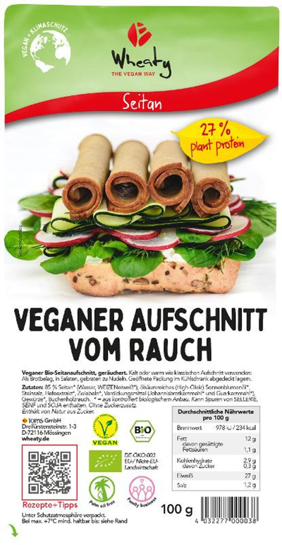 Produktfoto zu Rauch Aufschnitt 100g Wheaty