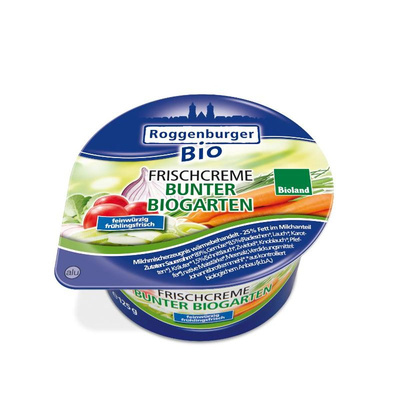 Produktfoto zu Frischcreme Bunter Biogarten 125g Roggenburger