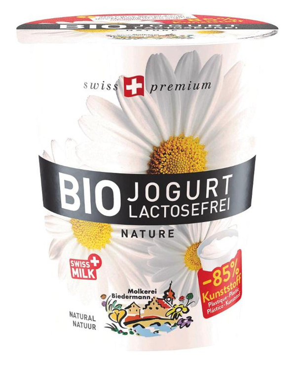 Produktfoto zu VPE Joghurt natur 3,8 % lactosefrei 6x450g Molkerei Biedermann