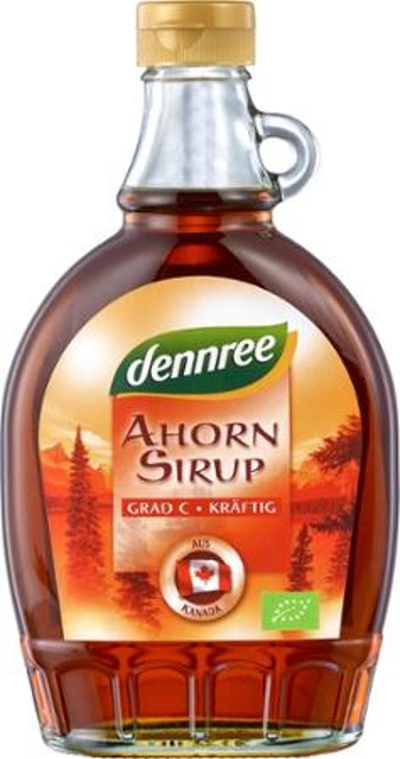 Produktfoto zu Ahornsirup Grad A fein-herb 375 ml dennree