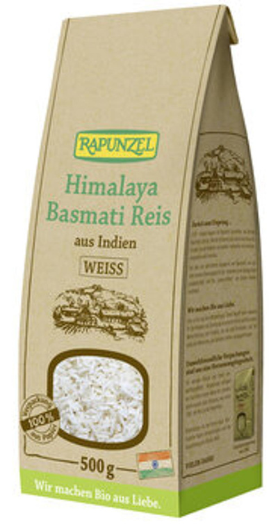 Produktfoto zu Himalaya Basmati Reis weiß 500g Rapunzel