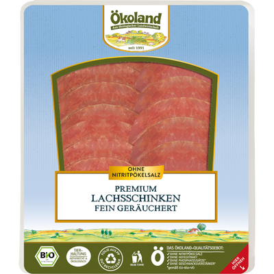 Produktfoto zu Lachsschinken Premium fein geräuchet 80g Ökoland
