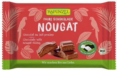 Produktfoto zu Schokolade Nougat 100g Rapunzel