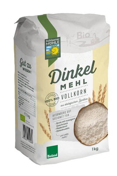 Produktfoto zu VPE Dinkelvollkornmehl 6x1 kg Bohlsener Mühle