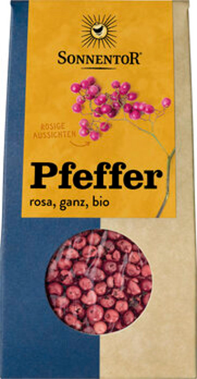 Produktfoto zu Pfeffer rosa ganz 20g Sonnentor