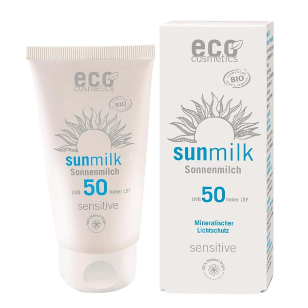 Produktfoto zu Sonnenmilch LSF 50 sensitive 75 ml eco cosmetics