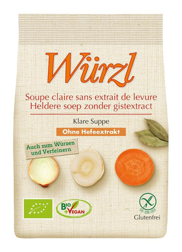 Produktfoto zu Gemüsebrühe Würzl hefefrei Nachfüllbeutel 250g Bruno Fischer