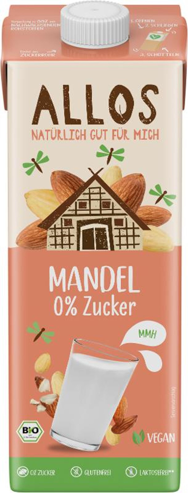 Produktfoto zu VPE Mandel Drink naturell 6x1 l Allos