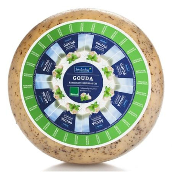 Produktfoto zu Gouda Basilikum Knoblauch 50% bioladen