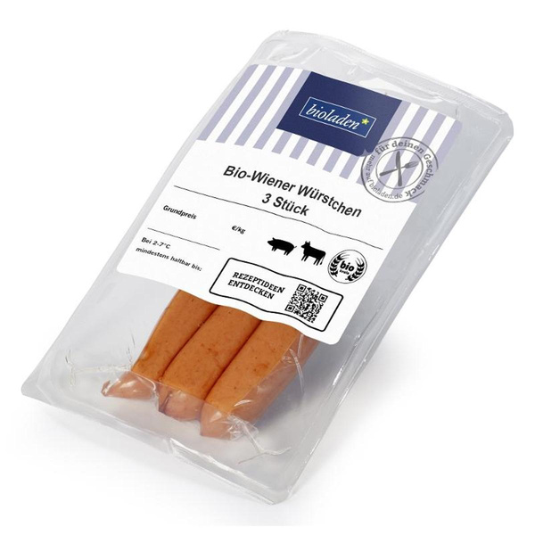 Produktfoto zu Wiener Würstchen 3 St. 150g bioladen