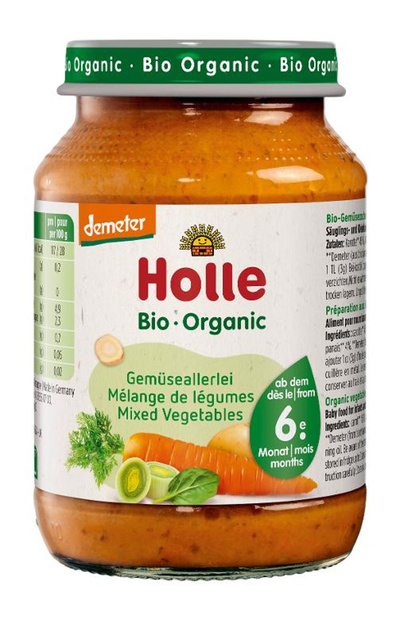 Produktfoto zu VPE Babykost Gemüseallerlei 6x190g Holle
