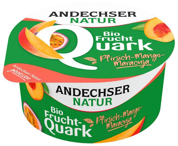 Produktfoto zu VPE Fruchtquark Pfirsich-Mango-Maracuja 20% 6x150g Andechser