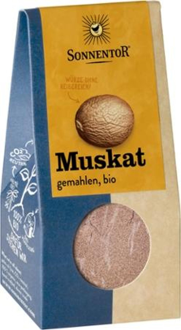 Produktfoto zu Muskatnuss gemahlen Tüte 30g Sonnentor