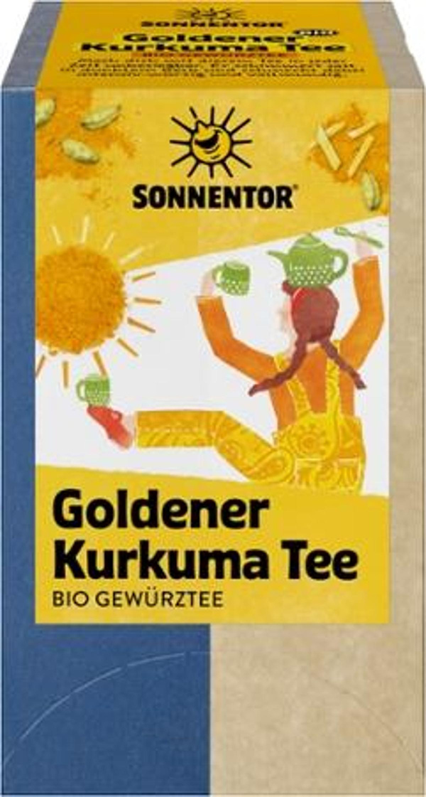 Produktfoto zu VPE Goldener Kurkuma Tee 6x18TB Sonnentor