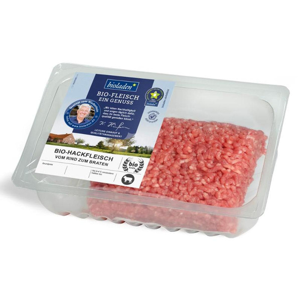Produktfoto zu Hackfleisch vom Rind ca. 380g bioladen
