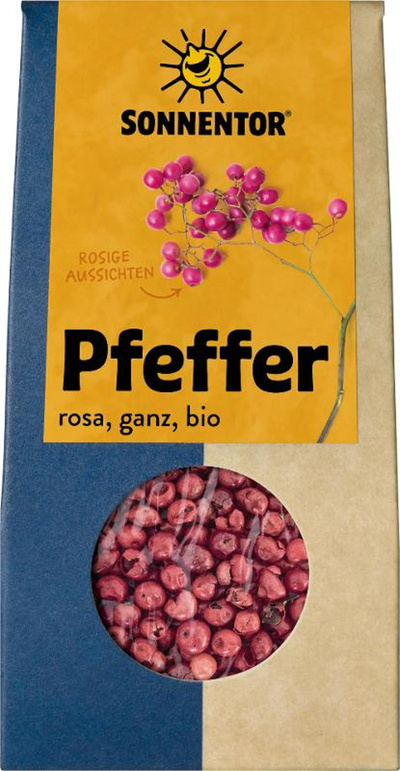 Produktfoto zu Pfeffer rosa ganz 20g Sonnentor