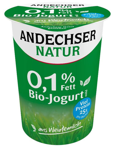 Produktfoto zu VPE Joghurt Fit mit 0,1% im Becher 6x500g Andechser