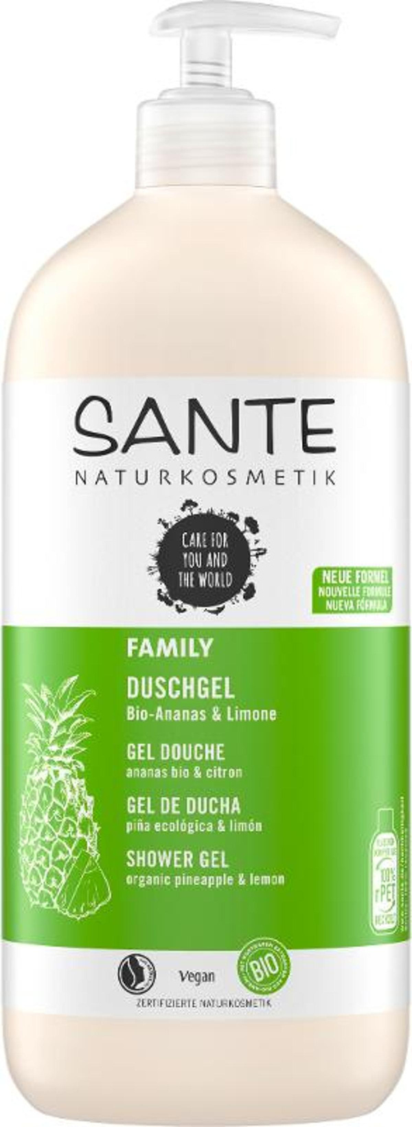 Produktfoto zu Family Duschgel Ananas und Limone 950 ml Sante