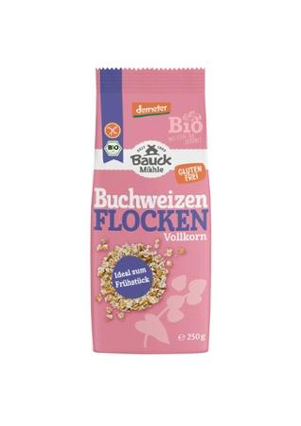 Produktfoto zu VPE Buchweizenflocken glutenfrei 6x250g Bauck Mühle