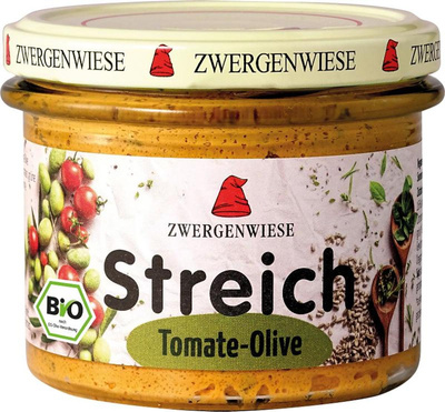 Produktfoto zu Streich Tomate Olive 180g Zwergenwiese