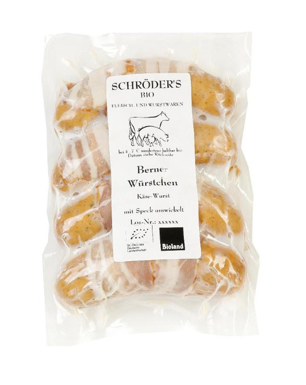 Produktfoto zu Berner Würstchen 4 Stüc (ca. 320g) Schröder's