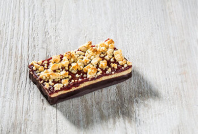 Produktfoto zu Pflaumencrumble Schnitte 75g Rosengarten