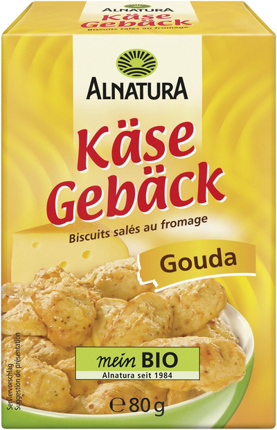 Produktfoto zu Käsegebäck Gouda 80g Alnatura