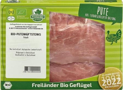 Produktfoto zu Putenhüftsteaks ca. 350g Freiländer Bio Geflügel