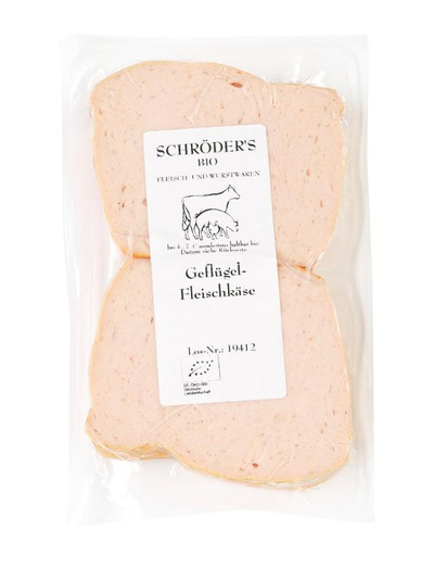 Produktfoto zu Geflügelfleischkäse ca. 250g (2 Scheiben) Schröder´s