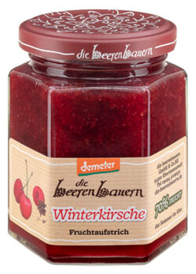 Produktfoto zu Winterkirsche Fruchtaufstrich 200g die beerenbauern
