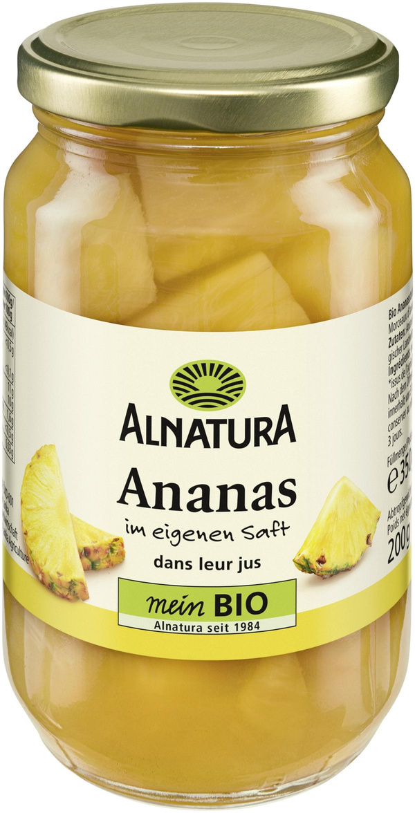 Produktfoto zu Ananas 350g Alnatura