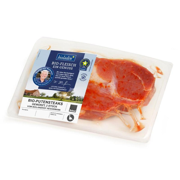 Produktfoto zu Putensteak gewürzt. ca 300g bioladen