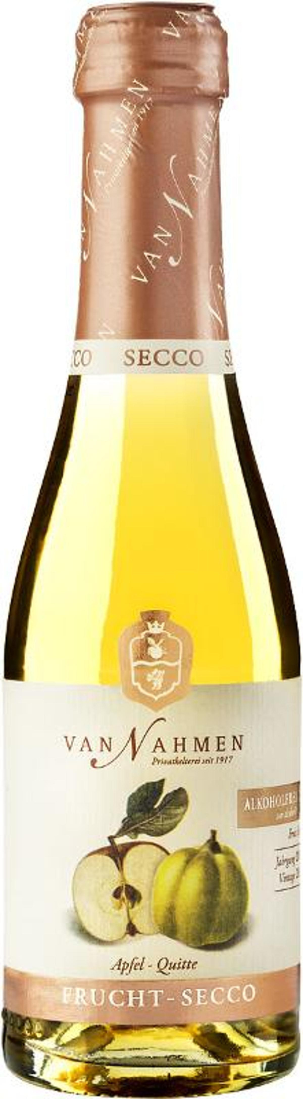 Produktfoto zu Frucht-Secco Apfel Quitte 0,2l van Nahmen