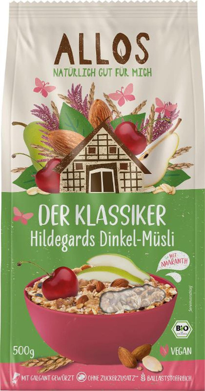 Produktfoto zu VPE Hildegards Dinkel-Müsli 6x500g  Allos